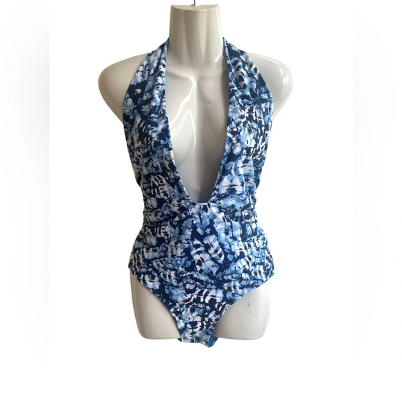 NWT Aerie Convertible Halter Tie Dye One Piece Sz XL - Picture 1 of 3